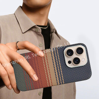 Capa de móvil de fibra de carbono de aramida super delgada para iPhone 17 Pro