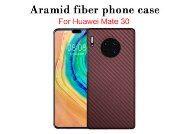 Caja hecha a mano roja y negra del teléfono de Aramid para el compañero 30 de Huawei