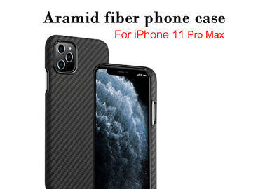 caja gruesa del teléfono de la fibra de Aramid de la ligereza de 0.65m m para favorable máximo del iPhone 11