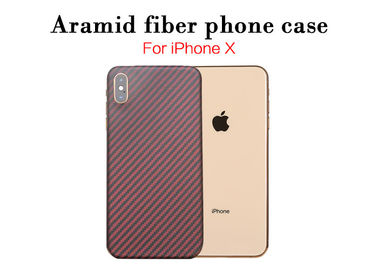 Caja ultra delgada del teléfono de la fibra de Aramid de la protección de la lente para el iPhone X