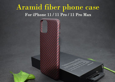 Ninguna caja real del teléfono de la fibra de Aramid del punto de fusión para favorable máximo del iPhone 11