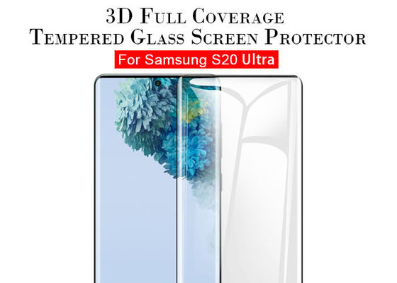 La cubierta completa 3D 9H de Samsung S20 ultra moderó el protector
