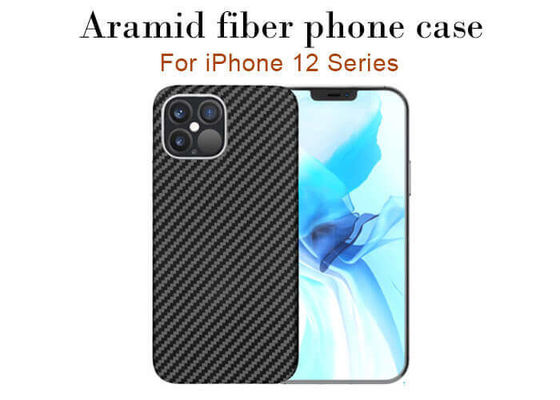 Nueva caja de la fibra de carbono del iPhone de Aramid de la fibra de la caja a prueba de choques del iPhone 12