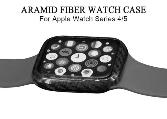 Caja de reloj brillante de Apple de la fibra de carbono de Antifingerprint