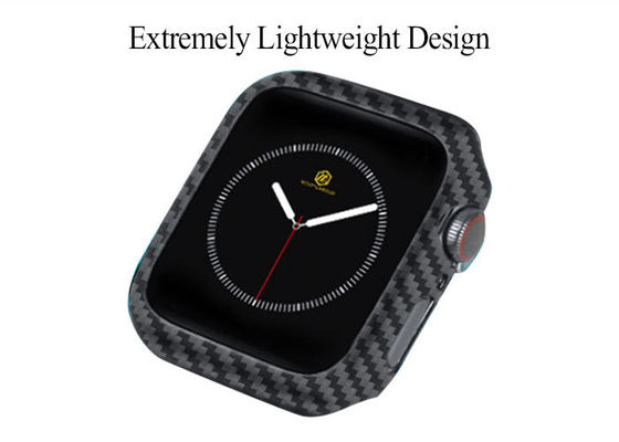 Lleve - la caja 100% de reloj resistente de Apple de la fibra de carbono del lujo
