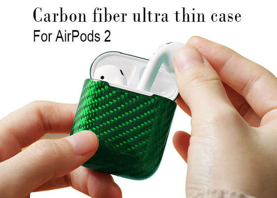 Caso real cómodo de Airpods de la fibra de carbono de la caída anti