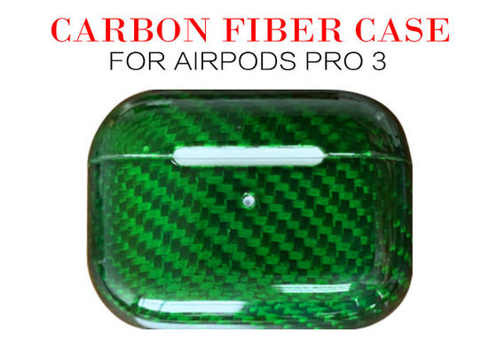 Caja militar de la fibra de carbono de Airpods del grado para Airpods favorables 3