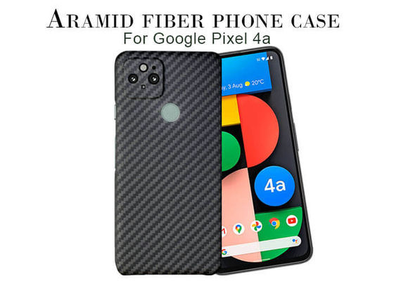 Caja protectora llena del teléfono de la fibra de carbono del pixel 4A 5G Aramid de Google de la cámara