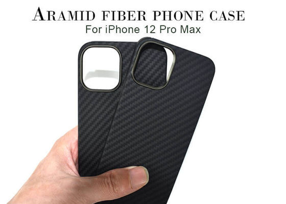 Caja resistente del iPhone 12 de la fibra de Aramid del rasguño de la protección de la cámara