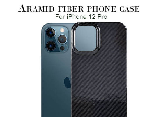 Favorable caja militar del teléfono de Kevlar de la fibra de Aramid del grado del medio de la cubierta iPhone 12 del diseño