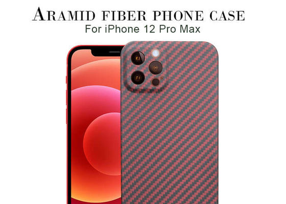 Cajas del teléfono móvil de la fibra de Aramid de la caja de la fibra de carbono para el iPhone 12 favorable Max Kevlar Phone Case