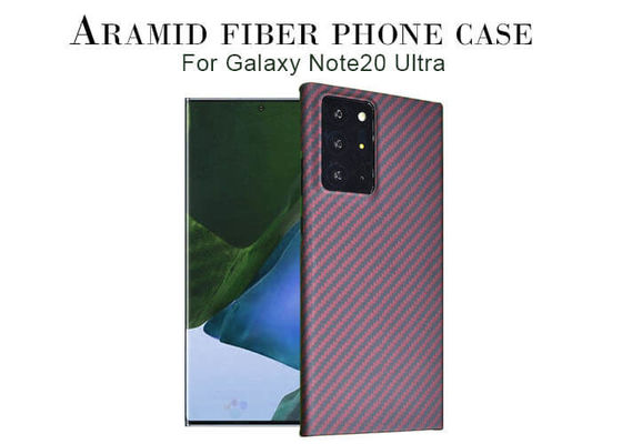 Caiga la caja resistente del teléfono de la fibra de Aramid del Samsung Note 20 de 0.65m m