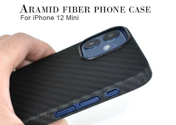 mobiliario 100% del caso de Mini Military Grade Aramid Fibre del iPhone 12