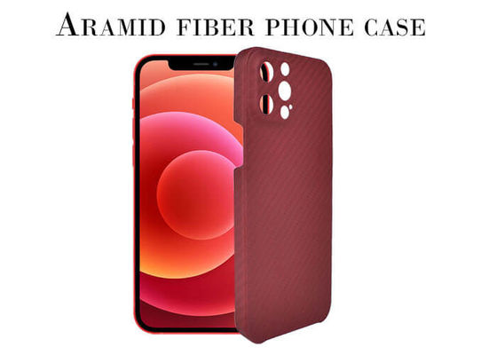 SGS lleno del caso de Aramid de la protección de la cámara de color rojo para favorable máximo del iPhone 12