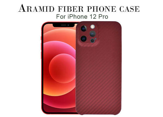 Caso del iPhone de la fibra de Aramid de la cubierta de la protección de la cámara el medio cae resistente