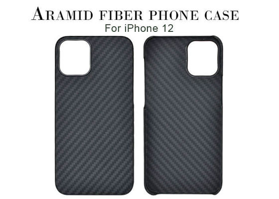caja de la fibra de Aramid del caso del iPhone para la caja del teléfono de la fibra de carbono del iPhone 12
