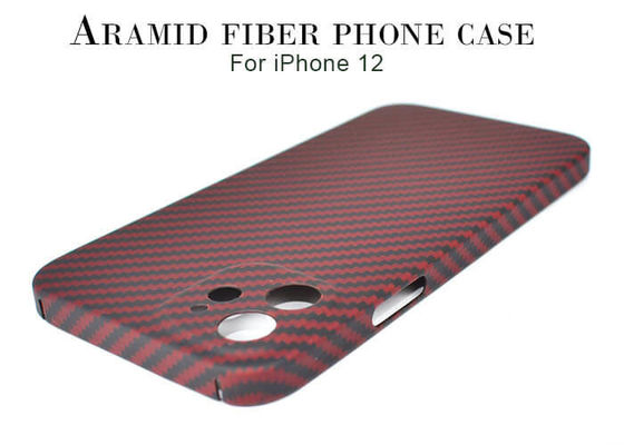 Caja del teléfono de la fibra de Matte Surface 0.65m m Aramid para el iPhone 12