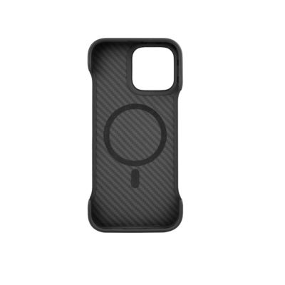 Funda para teléfono de fibra de carbono Kevlar Aramid magnética súper ligera para iPhone 16 Pro Max
