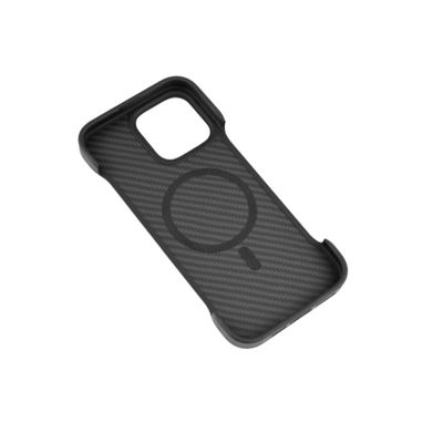 Funda para teléfono de fibra de carbono Kevlar Aramid magnética súper ligera para iPhone 16 Pro Max