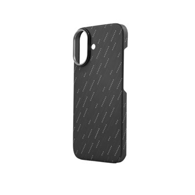 Cuerpo de teléfono de fibra de aramida magnética de patrón personalizado perfecto para iPhone 16 Pro Max