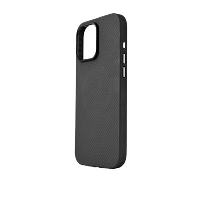 Funda para teléfono de fibra de carbono aramida magnética integrada con marco de metal personalizado, 0,8 mm de grosor y 16 g de peso, ajuste perfecto para iPhone 16 Pro