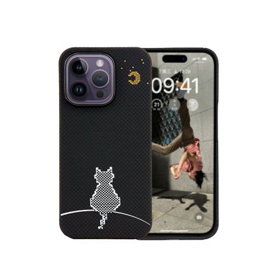 Ultra delgado 0,8 mm espesor 16 g peso Capa de teléfono de fibra de aramida resistente a la suciedad para iPhone 16 Pro Max