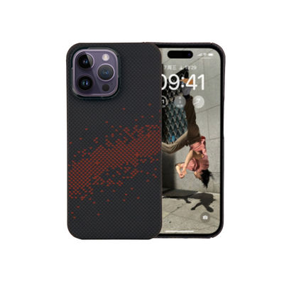 Cuerpo de teléfono de fibra de carbono de arámida magnética de protección completa ultra fina para iPhone 16 Pro Max