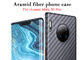 Caso mate de Huawei de la fibra de Aramid de la tela cruzada para el compañero 30 de Huawei favorable