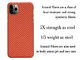caja de sensación del teléfono de Max Waterproof Case Aramid Fiber del iPhone 11 del tacto 3D favorable