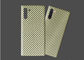 Caja impermeable del Samsung Note 10 mates amarillos de Aramid de la tela cruzada