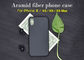 Rasguñe la caja real del teléfono de la fibra de Aramid del estilo llano resistente para el iPhone X