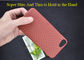 Caja real del teléfono de la fibra de Aramid del color M del estilo anaranjado de la textura para el SE del iPhone