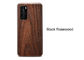 Caja de madera grabada resistente del teléfono del rasguño natural para Huawei P40