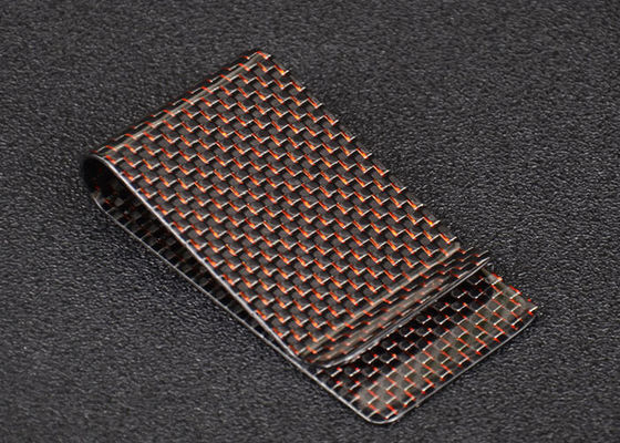 Clips del dinero de la fibra de carbono del estilo 70mm*37m m del negocio