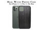 IPhone 11 grabado ligero favorable Max Wood Case del hielo negro