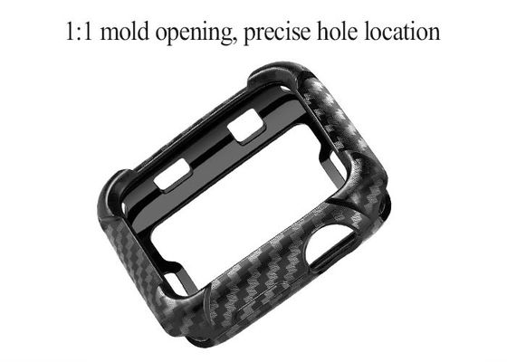 Funda protectora negra del reloj de Apple de la fibra de Aramid del color