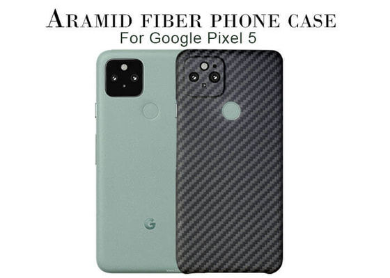 Caja negra del teléfono de la fibra de Aramid para la caja de la fibra de carbono del pixel 5 de Google