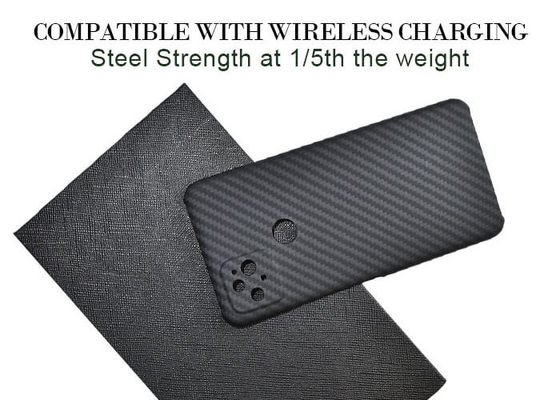 Caja negra del teléfono de la fibra de Aramid para la caja de la fibra de carbono del pixel 5 de Google