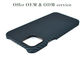 Rasguñe la caja resistente de la fibra de carbono de Aramid del iPhone 12 de Matte Surface Blue