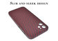 Caja del teléfono de la fibra de Matte Finish Full Cover Kevlar Aramid para el iPhone 12 mini